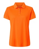 Harriton Ladies' Charge Snag And Soil Protect Polo M208W SAFETY ORANGE Pocket
