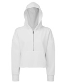 Tridri Ladies' Alice Half-Zip Hooded Sweatshirt TD077 WHITE Pocket