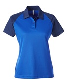 Team 365 Ladies' Command Snag-Protection Colorblock Polo TT21CW SP ROYL/ S DK NV Pocket