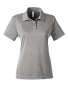 Team 365 Ladies' Zone Sonic Heather Performance Polo TT51HW ATHLETIC HEATHER Pocket
