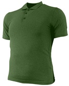 Adult Short Sleeve Heather Polo Shirts (5-Heathers Available) OLIVE GREEN HEATHER Pocket