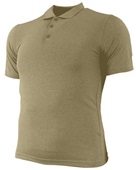 Adult Short Sleeve Heather Polo Shirts (5-Heathers Available) TAN HEATHER Pocket