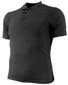 Adult Short Sleeve Heather Polo Shirts (5-Heathers Available) BLACK HEATHER Pocket