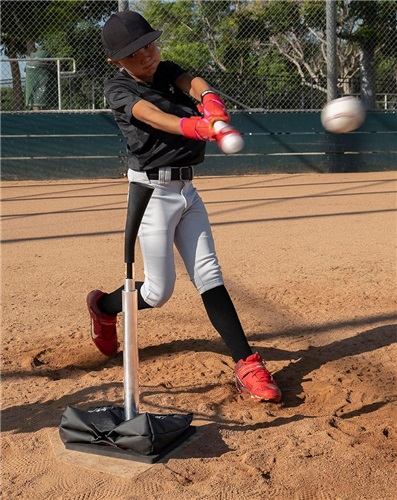 PowerNet Pro Batting Tee 1226 BLACK/RED/SILVER Back