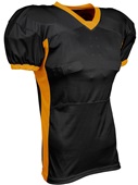 Champro Adult Youth Blitz Football Jersey FJ40 BLACK/GOLD Front