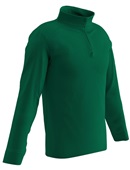 Champro Adult Youth Performance 1/4 Zip Warm-Up Pullover FLQ4 FOREST Pocket
