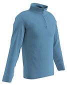 Champro Adult Youth Performance 1/4 Zip Warm-Up Pullover FLQ4 LIGHT BLUE Pocket