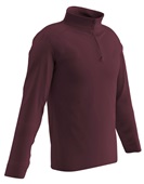 Champro Adult Youth Performance 1/4 Zip Warm-Up Pullover FLQ4 MAROON Pocket