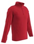 Champro Adult Youth Performance 1/4 Zip Warm-Up Pullover FLQ4 SCARLET Pocket