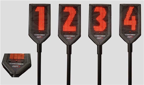 Fisher Football Electronic Down Marker & Accessories BLACK Front
