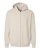 American Apparel Reflex Fleece Unisex Full Zip Hoodie RF497 BONE Pocket