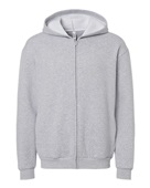 American Apparel Reflex Fleece Unisex Full Zip Hoodie RF497 HEATHER GREY Pocket