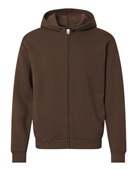 American Apparel Reflex Fleece Unisex Full Zip Hoodie RF497 BROWN Pocket