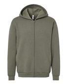 American Apparel Reflex Fleece Unisex Full Zip Hoodie RF497 LIEUTENANT Pocket