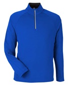 Core365 Men's Origin Performance Pique Quarter-Zip Jacket CE418 TRU ROYAL/ CRBN Pocket