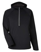 Core365 Unisex Techno Lite Pullover Anorak CE711 BLACK Pocket