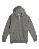 Lane Seven Unisex Premium Full-Zip Hooded Sweatshirt LS14003 CHARCOAL HEATHER Pocket