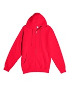Lane Seven Unisex Premium Full-Zip Hooded Sweatshirt LS14003 RED Pocket