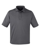 North End Men's Revive Coolcore Polo NE110 CARBON Pocket