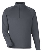 North End Men's Revive Coolcore Quarter-Zip Jacket NE410 CARBON Pocket
