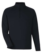 North End Men's Revive Coolcore Quarter-Zip Jacket NE410 BLACK Pocket
