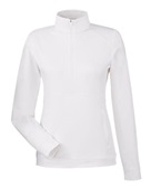 Puma Golf Ladies' Cloudspun Rockaway Quarter-Zip Jacket 535516 BRIGHT WHITE Pocket