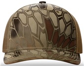 Richardson 112PFP Printed Five Panel Trucker KRYPTEK HIGHLANDER/BUCK Front