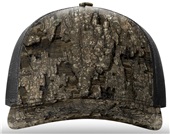 Richardson 112PFP Printed Five Panel Trucker REALTREE TIMBER/BLACK Front