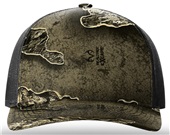 Richardson 112PFP Printed Five Panel Trucker REALTREE EXCAPE/BLACK Front