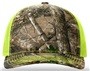 Richardson 112PFP Printed Five Panel Trucker REALTREE EDGE/NEON YELLOW Front