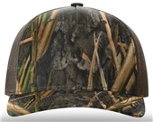 Richardson 112PFP Printed Five Panel Trucker MOSSY OAK HABITAT/BROWN Front
