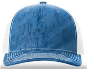 Richardson 112PFP Printed Five Panel Trucker REALTREE FISHING LIGHT BLUE/WHITE Front