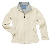 Charles River Womens Soft Shell Jacket DOVE WHITE/PEARL GREY Pocket