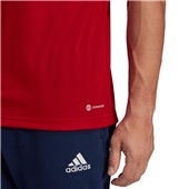 Adidas Entrada22 Mens Polo TEAM POWER RED 2 Pocket