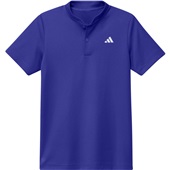 Adidas Sport Collar Golf Boys Polo Shirt LUCID BLUE Pocket