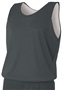 A4 Youth Reversible Mesh Basketball Tank Jerseys N2206 Outside: GRAPHITE, Inside: WHITE Front