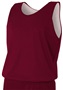 A4 Youth Reversible Mesh Basketball Tank Jerseys N2206 Outside: MAROON, Inside: WHITE Front