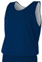 A4 Youth Reversible Mesh Basketball Tank Jerseys N2206 Outside: NAVY, Inside: WHITE Front