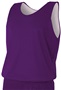 A4 Youth Reversible Mesh Basketball Tank Jerseys N2206 Outside: PURPLE, Inside: WHITE Front