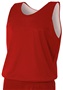 A4 Youth Reversible Mesh Basketball Tank Jerseys N2206 Outside: SCARLET, Inside: WHITE Front