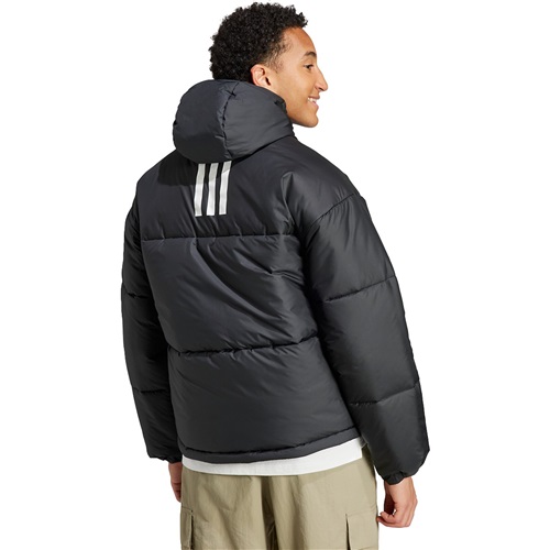 Adidas Bsc 3-Stripe Puffy Hooded Mens Jacket | Epic Sports