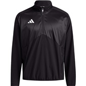Adidas Sideline Woven Mens 1/4 Zip Jacket BLACK/WHITE Pocket