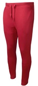 Mid-Weight Fleece Sweatpants, Relaxed Fit/Straight Leg/ Cuff Bottoms, Side Seam Pockets, Adult/Youth RED Pocket