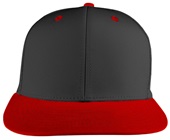 Pulse Laser Perforated Side Panels SnapBack Baseball/Sports Cap EPS50A BLACK/RED Front