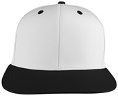 Pulse Laser Perforated Side Panels SnapBack Baseball/Sports Cap EPS50A WHITE/BLACK Front