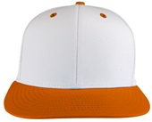 Pulse Laser Perforated Side Panels SnapBack Baseball/Sports Cap EPS50A WHITE/ORANGE Front