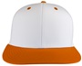 Pulse Laser Perforated Side Panels SnapBack Baseball/Sports Cap EPS50A WHITE/ORANGE Front