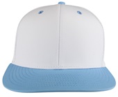 Pulse Laser Perforated Side Panels SnapBack Baseball/Sports Cap EPS50A WHITE/COLUMBIA BLUE Front