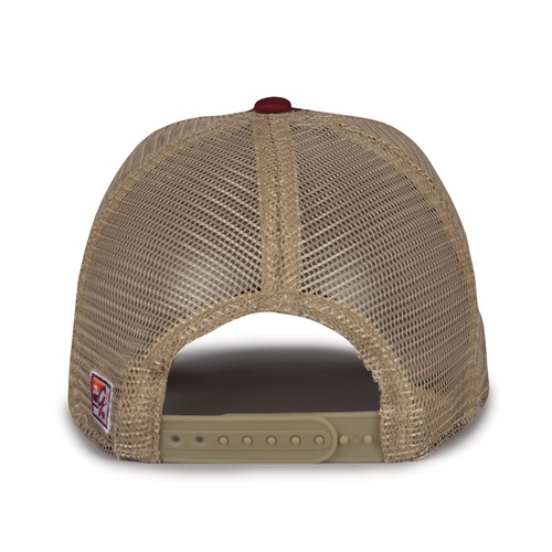 G180 The Game Virginia Tech Hokies Relaxed Trucker Mesh Split Bar Cap MAROON(BURG) Back