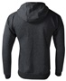 Mid-Weight Full Zip Hoodie, 2-Pockets Hooded, Athletic Fleece Sweatshirt, Adult & Youth CHARCOAL HEATHER Back